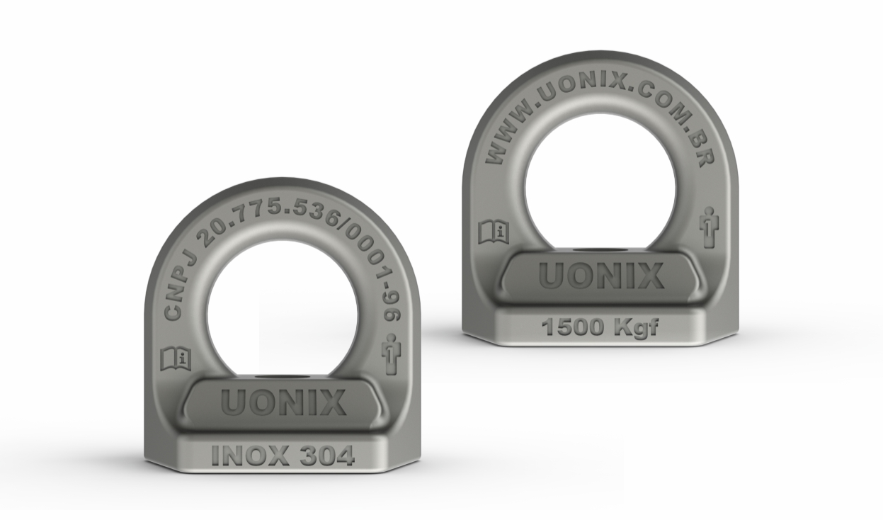 Olhal de ancoragem inox 304 modelo 210 Uônix
