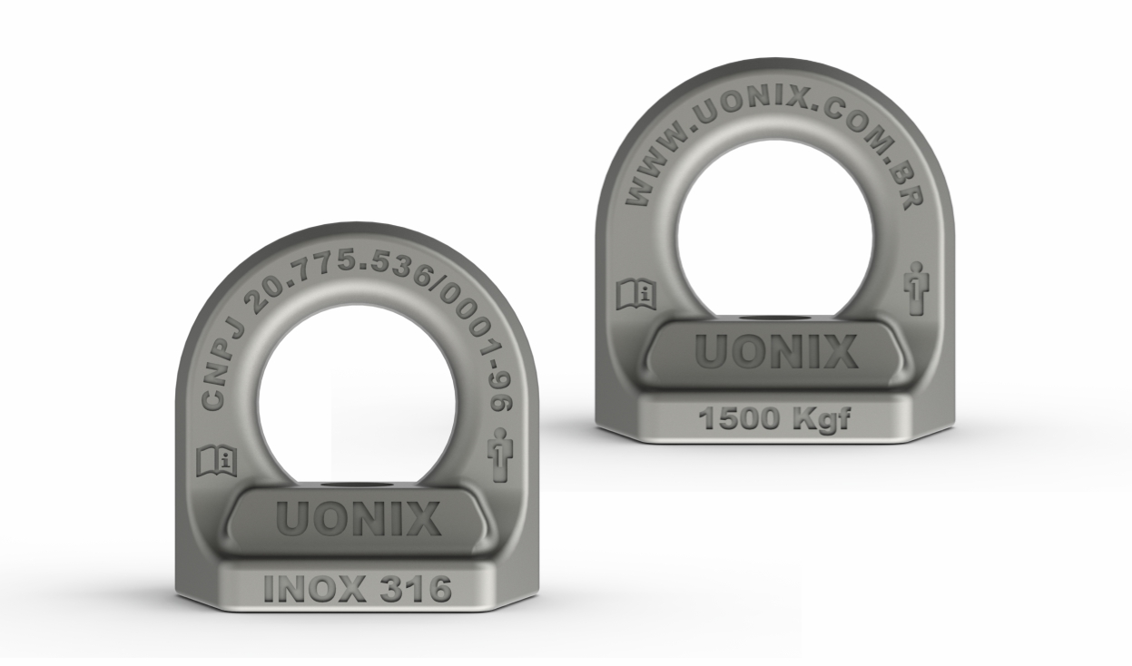 Olhal de ancoragem inox 316 modelo 210 Uônix