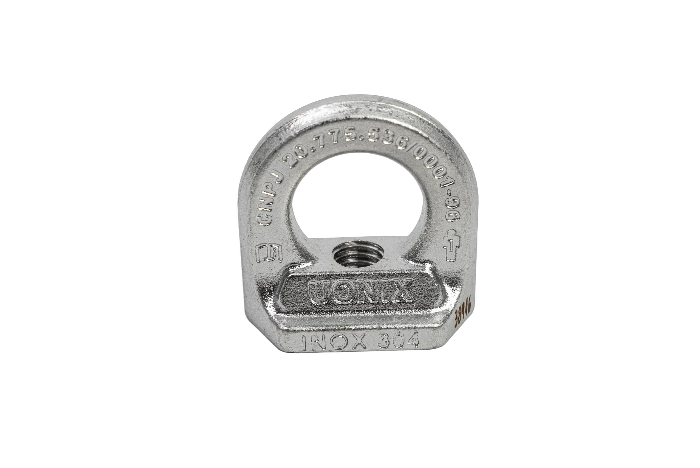 Olhal de Ancoragem Modelo 210 Inox 304 8 Sistema de ancoragem predial em aço inox 304