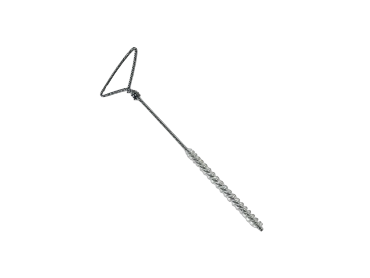 Escova de Nylon QDE 8 Escova de limpeza de furos com haste reforçada e alça triangular